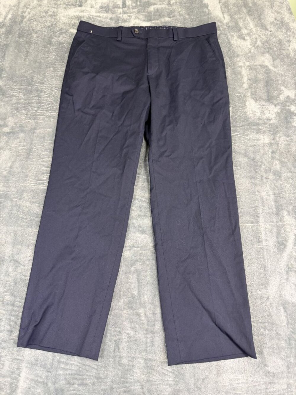 Lauren Ralph Lauren Mens Navy Total Comfort Dress Pants 38x27
